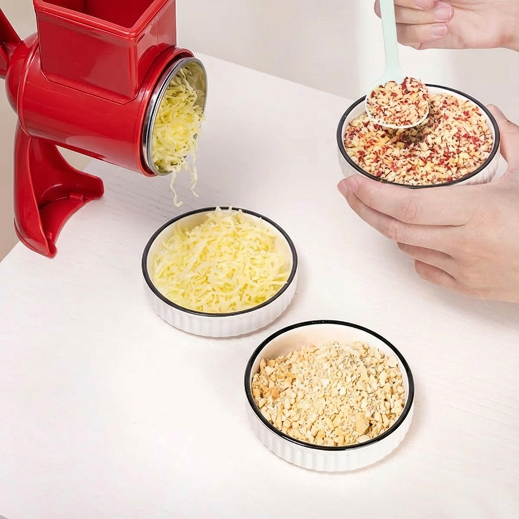Garvee Molino Manual De Nueces Con Manivela - Triturador Multifuncional Para Nueces Y Avellanas, Resistente, Fácil De Usar, Cocina, Tamaño Compacto, Color Metálico