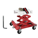 Garvee Herramienta de Elevación para Autos 204 kg Acero Resistente Ajustable Estable y Seguro Uso Profesional en Talleres Mecánicos Color Rojo - Rojo