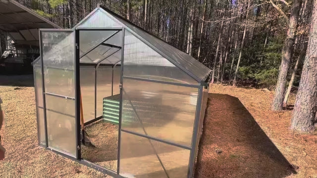 Garvee Cama de Jardín Elevada Rectangular de Acero Galvanizado Resistente para Cultivo de Verduras y Flores en Patio Exterior 180x90x60cm Verde
