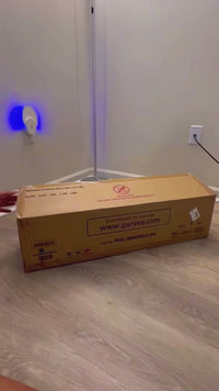 Garvee Árbol Artificial de Navidad 90cm Verde Nieve Base Cemento Estable 78 Luces LED Cálidas 8 Modos Caja de Baterías Cajita de Luces Muñeco de Nieve Hogar Oficina