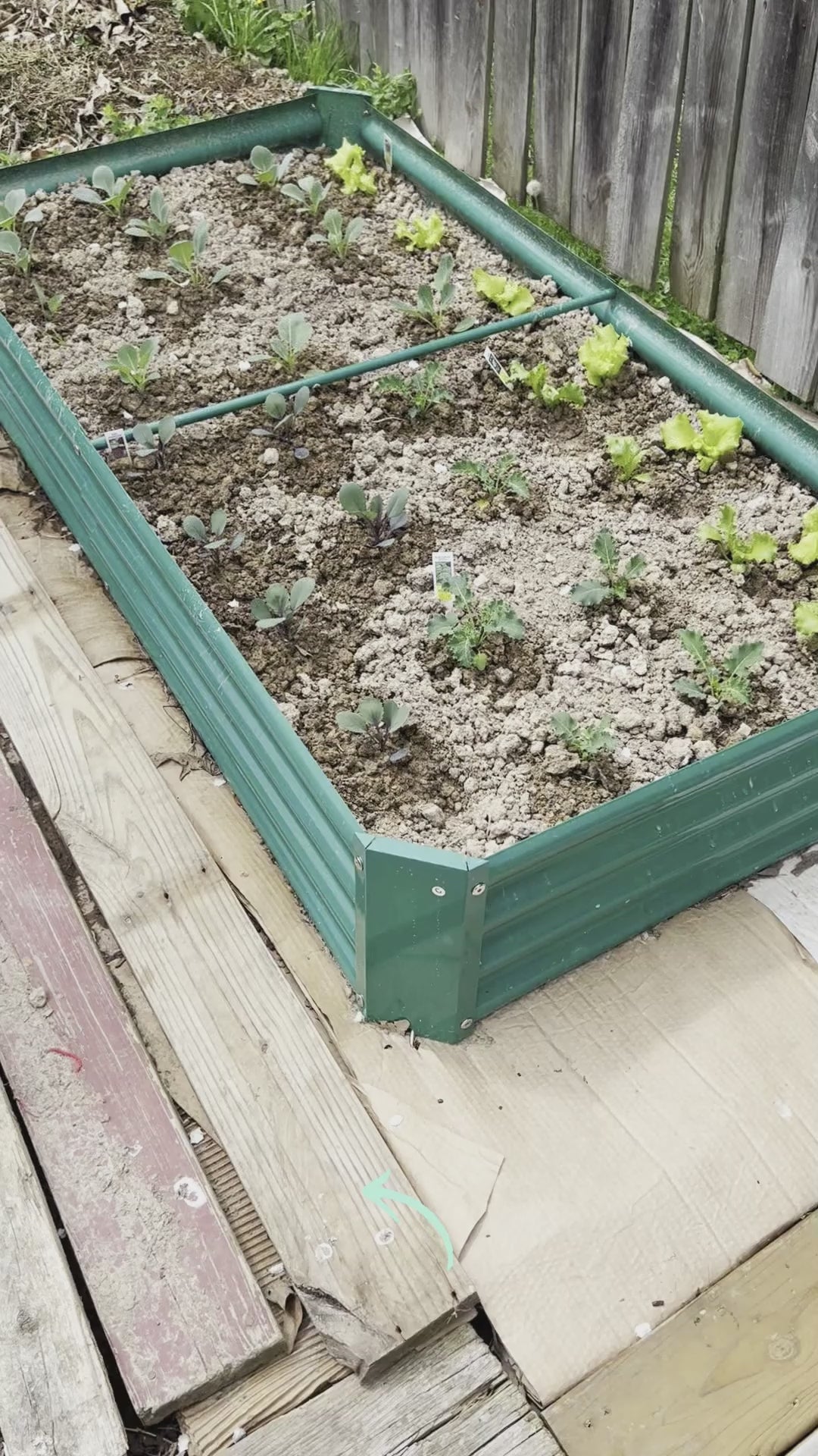Garvee Bancal Elevado de Jardín de Acero Galvanizado de 240x120x60 cm con Gran Capacidad y Fondo Abierto para Huerto y Flores en Exterior, Verde