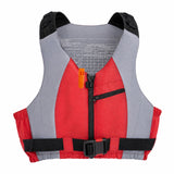 Garvee Chaleco Salvavidas para Adultos de Poliester Resistente con Silbato y Bolsillo Alta Visibilidad para Kayak y Pesca, Talla M L Rojo