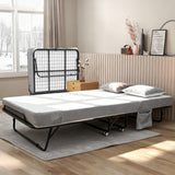 Garvee Cama Plegable de Acero con Colchón de Espuma Viscoelástica de 15cm para Adultos e Invitados 190x78cm