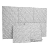 Garvee Paneles Acusticos Decorativos de Fibra de Poliester Fonoabsorbentes Autoadhesivos Doce Unidades, 30x30 cm Gris