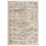 Garvee Alfombra Lavable de Poliéster Efecto Cachemira Diseño Floral Antideslizante para Pasillo o Entrada 80x150cm Marrón