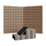 Garvee Paneles Acusticos Decorativos de Pared en Madera con Fieltro Fonoabsorbente Veinticuatro Unidades, 30x30 cm Roble