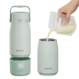 Garvee Calentador y Preparador Portátil de Leche de Acero Inoxidable 316 Capacidad 500ml Enchufe Europeo