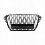 Garvee Rejilla Protectora Tipo Panal Delantera en ABS con Marco para Faros Antiniebla Reemplazo Profesional y Tuning Exterior Negro Brillante
