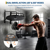 Garvee Plataforma Ajustable de Hierro y Madera para Speed Bag de 61cm Montaje en Pared Negro