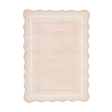 Garvee Alfombra Moderna Lavable Pelo Corto Antideslizante Resistente a Manchas y Fácil de Limpiar 80x150cm Beige