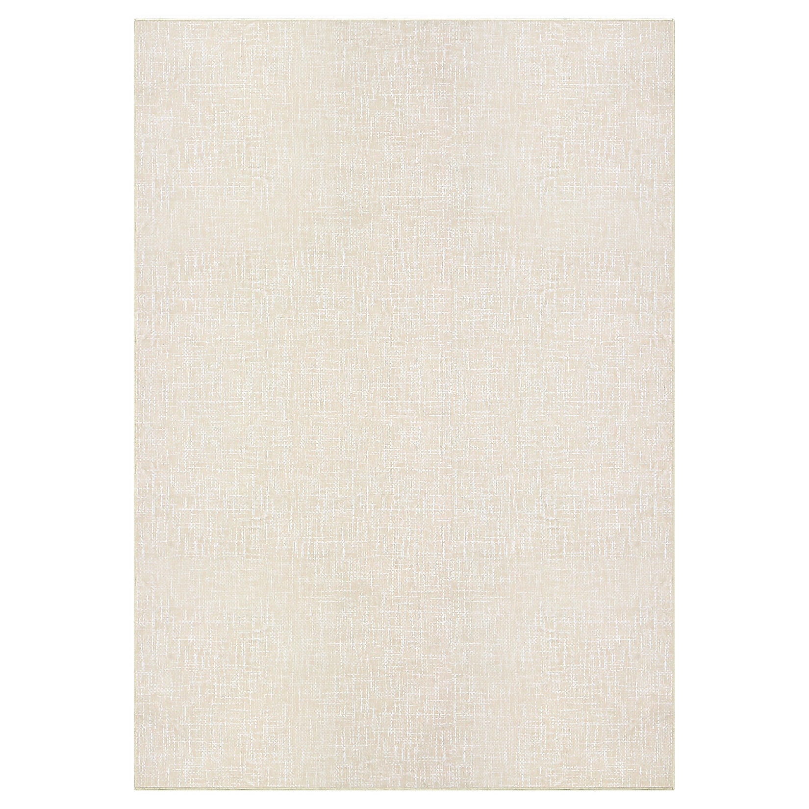 Garvee Alfombra Lavable de Poliéster Base TPR Diseño Moderno Antideslizante 200x290 cm Beige para Salón Dormitorio y Oficina
