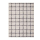 Garvee Alfombra Geometrica a Cuadros de Poliester Lavable a Maquina Plegable y Antideslizante, 160x230 cm Beige
