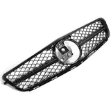 Garvee Rejilla Protectora Delantera de ABS para Coche W204 2007-2014 Repuesto de Paragolpes Plata