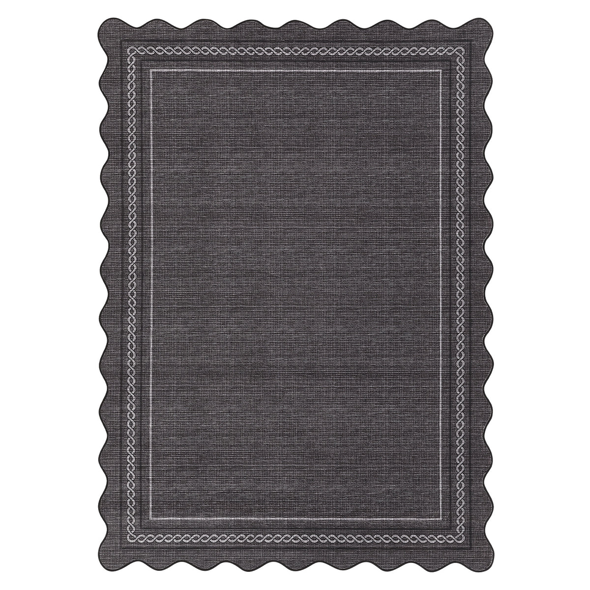 Garvee Alfombra Lavable Antideslizante Estilo Suave Terciopelo Fácil de Limpiar para Salón Dormitorio y Comedor 160x230 cm Negro Carbón