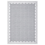 Garvee Alfombra Moderna Lavable de Poliéster con Base TPR Antideslizante y Plegable para Salón 200x290cm Gris