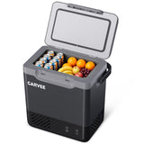 Garvee Nevera Portátil de 12L para Coche de PP, Compresor Eficiente con Placa de Carga de Batería, Gris Oscuro para Camping y Viajes - Gris Oscuro