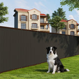 Garvee Pantalla de Privacidad de HDPE 180GSM Malla Resistente al Viento y Rayos UV con Ojales Metálicos y Bridas para Jardín o Terraza 1.2x15m Negro