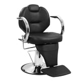 Garvee Silla de Salón Profesional Reclinable Hidráulica para Estilista Rotación 360° Capacidad 150kg Negro