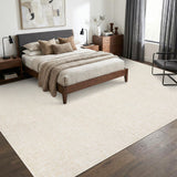 Garvee Alfombra Moderna Lavable y Antideslizante Diseño Minimalista de Pelo Bajo Suave 120x170cm Beige