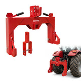 Garvee Enganche Rápido de 3 Puntos para Tractor de Acero al Carbono Rojo