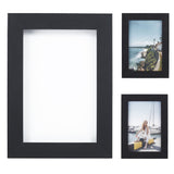 Garvee Set de 9 Marcos de Fotos Collage de MDF con Vidrio Irrompible para Decoración de Pared Negro