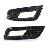 Garvee Juego de 2 Rejillas Antiniebla Delanteras de ABS Diseño Panal para Coche A4 B8.5 2013 a 2015 Negro