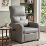 Garvee Sillón Reclinable Eléctrico con Masaje y Calor Respaldo Alto Soporte Lumbar y Puerto USB Gris - Gris