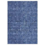 Garvee Alfombra Decorativa Moderna Lavable y Antideslizante Elegante para Comedor 160x230cm Azul - Azul