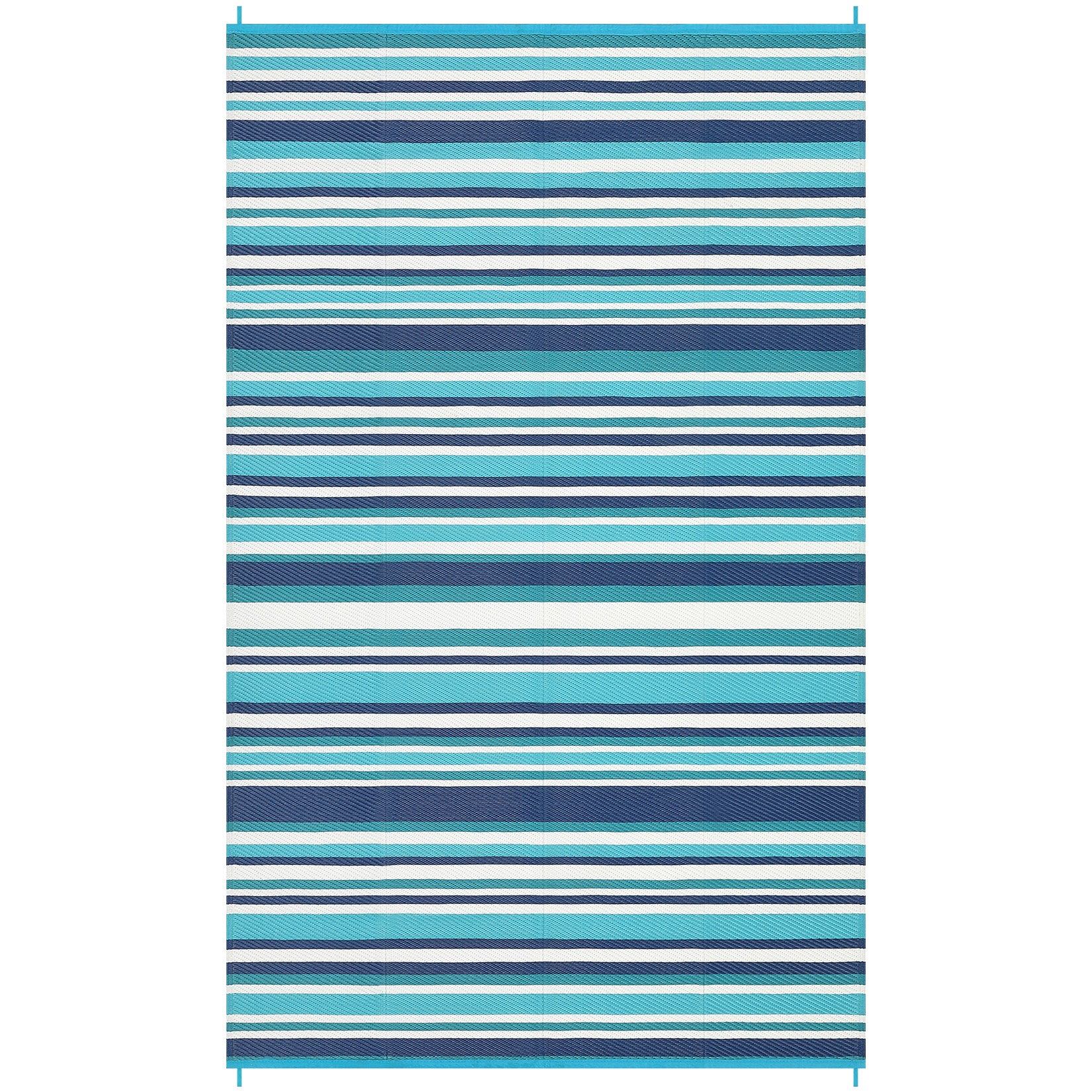 Garvee Alfombra Exterior 244 x 305 cm Reversible UV-Resistente Plástico Antideslizante Para Patio Playa RV Colorido