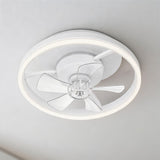 Garvee Ventilador de Techo Blanco de 50cm con Luz LED de 36W, Motor DC Silencioso de 6 Velocidades y Mando, Plafón Ventilador para Dormitorio y Salón