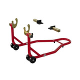 Garvee Soporte Elevador de Rueda Trasera de Acero para Mantenimiento de Motocicletas en Taller 204kg Rojo - Rojo