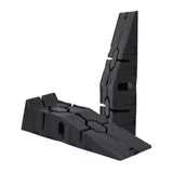 Garvee Juego de 2 Rampas de Plástico Resistente para Coches Elevación Segura y Portátil para Taller o Garaje Negro