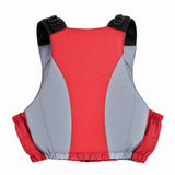 Garvee Chaleco Salvavidas para Adultos de Poliester Resistente con Silbato y Bolsillo Alta Visibilidad para Kayak y Pesca, Talla XS S Rojo
