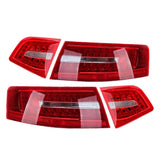 Garvee Kit de Luces Traseras LED de ABS para Automóvil Compatible con Audi A6 C6 S6 2009-2011 Juego de 4 Piezas