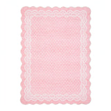 Garvee Tapete Moderno Antideslizante de Pelo Corto Hipoalergénico y Lavable Diseño Brocado 60x230cm Rosa - Rosa