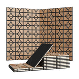 Garvee Paneles Acusticos Decorativos de Pared en Madera con Fieltro Fonoabsorbente Doce Unidades, 30x30 cm Roble