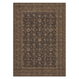 Garvee Alfombra Lavable Efecto Cachemira con Base TPR Estilo Persa Tradicional para Salón 160x230cm Marrón
