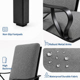 Garvee Silla Mecedora Deslizante de Exterior de Hierro Resistente para Patio o Porche Individual Gris Oscuro