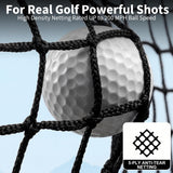 Garvee Red de Práctica de Golf Profesional Resistente de 5 Capas con Objetivo y Estera Dual 3x2m Rojo