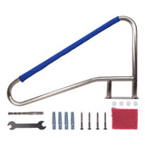 Garvee Barandilla Antideslizante para Piscina Enterrada de Acero Inoxidable 304 Capacidad 250kg Plateado