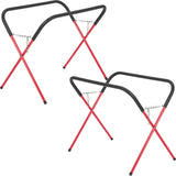 Garvee Banco de Trabajo Portátil Plegable de 2 Piezas Soporte Multifuncional Capacidad 362kg Rojo