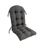Garvee Cojines para Silla Adirondack de Exterior en Poliester Resistente al Agua de Alta Elasticidad Dos Unidades, Gris