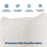 Garvee Sofá Modular Tipo Nube de Chenilla de 2 Plazas Loveseat para Salón o Espacios Pequeños Beige - Beige