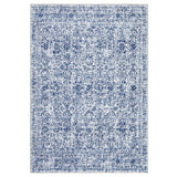 Garvee Alfombra Persa Vintage para Salón Lavable a Máquina Antideslizante Suave y Plegable Apta para Mascotas y Niños 200x290cm Azul