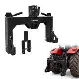 Garvee Enganche Rápido de 3 Puntos para Tractor de Categoría 1 y 2 Acero al Carbono Carga 1360 kg Receptor 2" 70x25x61 cm Negro - Negro