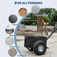 Garvee Carro Panel Dolly Industrial de Acero al Carbono Capacidad 181 kg Ruedas Macizas Centro de Gravedad Bajo Negro