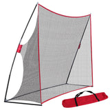 Garvee Red de Práctica de Golf Portátil de Hierro y Malla PE para Entrenamiento de Swing Interior y Exterior Rojo y Negro