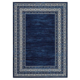 Garvee Alfombra Lavable de Poliéster con Base TPR Diseño Moderno Antideslizante para Salón o Dormitorio 200x290cm Azul