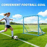 Garvee Red de Rebote Multiusos de Hierro y PE para Entrenamiento de Fútbol 213x152cm Azul