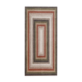 Garvee Alfombra Trenzada Lavable Antideslizante Estilo Vintage Bohemio Resistente a Manchas Apta para Mascotas Ideal para Cocina o Lavandería 60x230cm Rojo y Negro